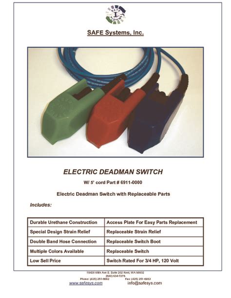 electrical dead mans box|dead man switch manual.